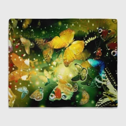 Плед 3D Бабочки летят на огонек