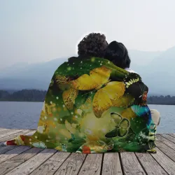 Плед 3D Бабочки летят на огонек - фото 2