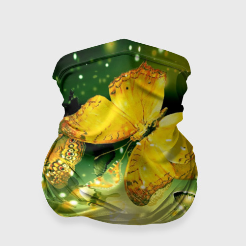 Бандана-труба 3D Бабочки, цвет 3D печать