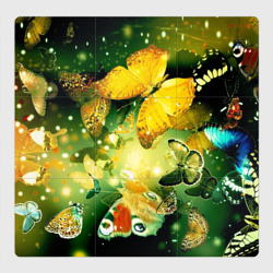 Магнитный плакат 3Х3 Бабочки летят на огонек