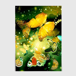 Постер Бабочки летят на огонек
