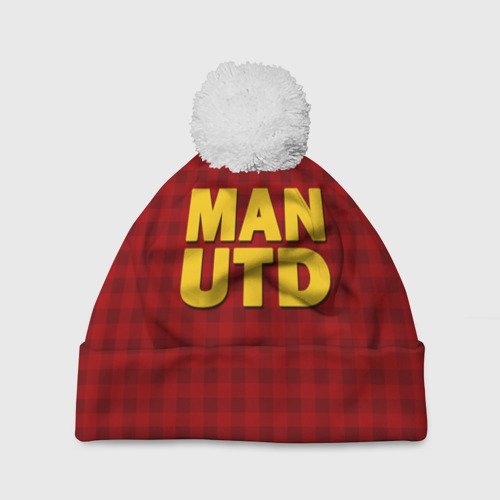 Шапка c помпоном MAN UTD