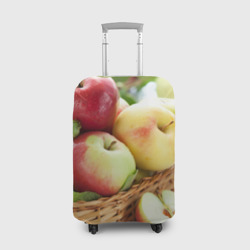 Чехол для чемодана 3D Яблоки в корзине