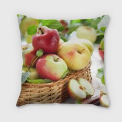 Подушка 3D Яблоки в корзине