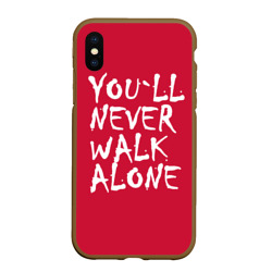 Чехол для iPhone XS Max матовый You`ll never walk alone