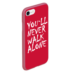 Чехол для iPhone 7/8 матовый You`ll never walk alone - фото 2