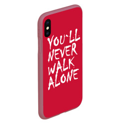 Чехол для iPhone XS Max матовый You`ll never walk alone - фото 2