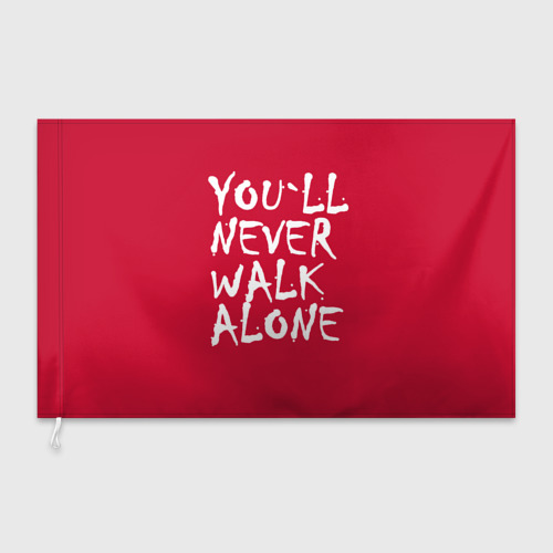 Флаг 3D You`ll never walk alone - фото 3