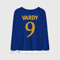 Свитшот с принтом Лестер Сити Leicester Vardy 9 для женщины, вид сзади №1. Цвет основы: белый