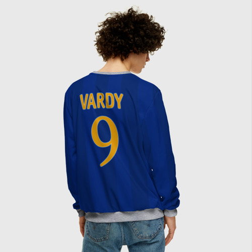 Мужской свитшот 3D Лестер Сити Leicester Vardy 9, цвет меланж - фото 4