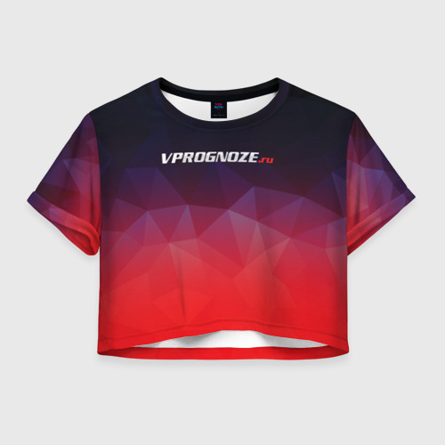 Женская футболка Crop-top 3D Vprognoze.ru, цвет 3D печать
