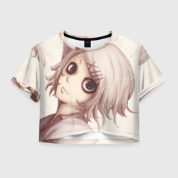 Женская футболка Crop-top 3D Tokyo Ghoul