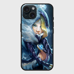 Чехол силиконовый для Apple iPhone 15 матовый Crystal Maiden