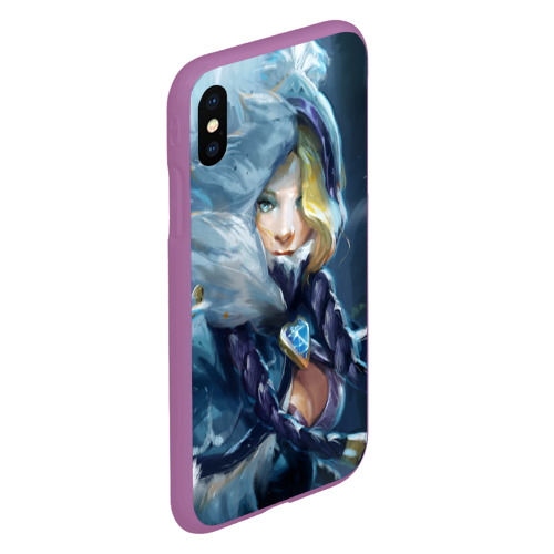 Чехол для iPhone XS Max матовый Crystal Maiden, цвет фиолетовый - фото 3