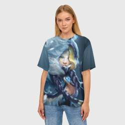 Женская футболка oversize 3D Crystal Maiden - фото 2