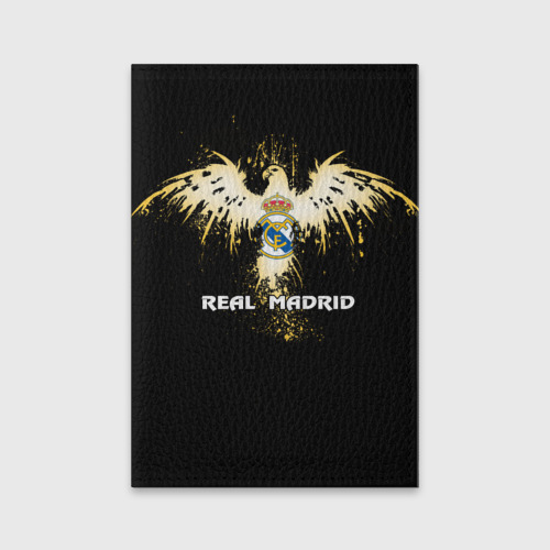 Обложка для паспорта матовая кожа Real Madrid, цвет красный