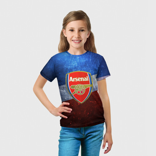 Детская футболка 3D Арсенал, цвет 3D печать - фото 5