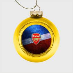 Арсенал – Стеклянный ёлочный шар с принтом купить
