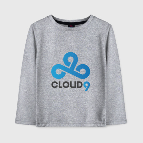 Детский лонгслив хлопок Cloud9, цвет меланж