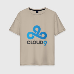 Женская футболка хлопок Oversize Cloud9