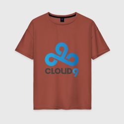 Женская футболка хлопок Oversize Cloud9