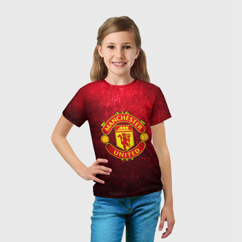 Детская футболка 3D Манчестер Юнайтед Фото 01