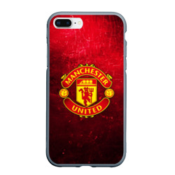 Чехол iPhone 7Plus/8 Plus матовый Манчестер Юнайтед