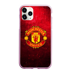Чехол для iPhone 11 Pro Max матовый Манчестер Юнайтед