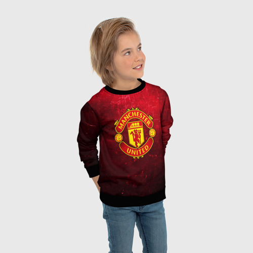 Детский свитшот 3D Манчестер Юнайтед, цвет 3D печать - фото 5