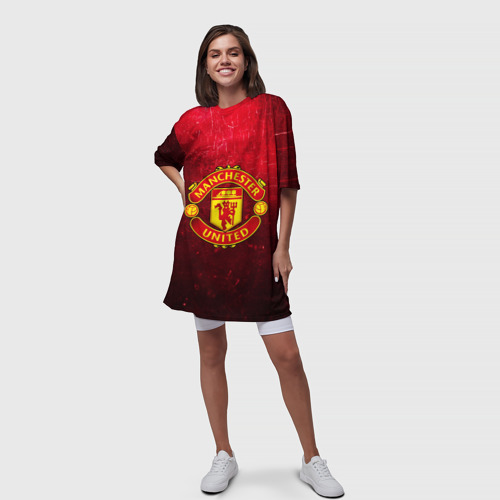 Платье-футболка 3D Манчестер Юнайтед, цвет 3D печать - фото 5