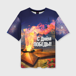 Женская футболка oversize 3D День победы