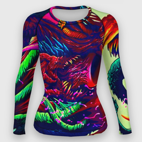 Женский рашгард 3D Hyper beast, цвет 3D печать