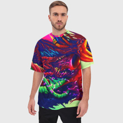 Мужская футболка oversize 3D Hyper beast - фото 2