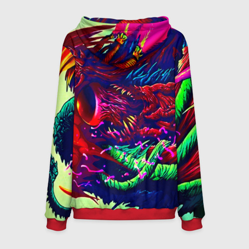 Мужская толстовка 3D Hyper beast, цвет красный - фото 2