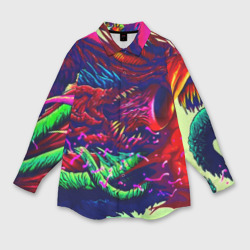 Мужская рубашка oversize 3D Hyper beast