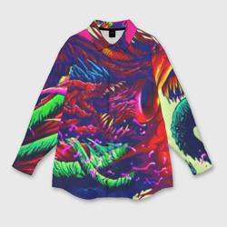 Женская рубашка oversize 3D Hyper beast