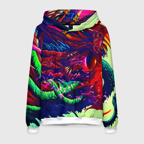 Мужская толстовка 3D Hyper beast, цвет белый