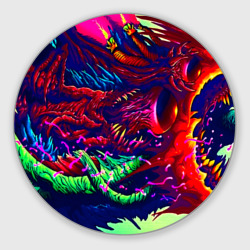 Круглый коврик для мышки Hyper beast