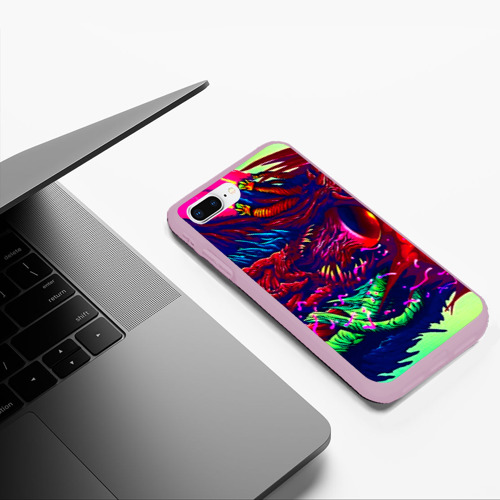 Чехол для iPhone 7Plus/8 Plus матовый Hyper beast, цвет розовый - фото 5