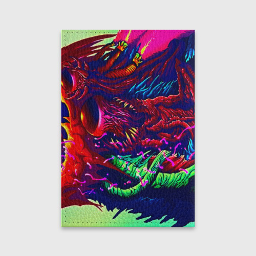 Обложка для паспорта матовая кожа Hyper beast, цвет оранжевый - фото 2