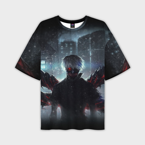 Мужская футболка oversize 3D Tokyo Ghoul, цвет 3D печать