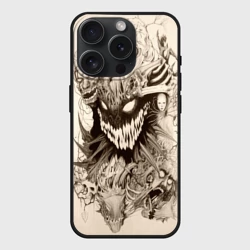 Чехол силиконовый для Apple iPhone 15 Pro Мax матовый Демон