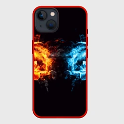 Чехол для iPhone 14 Лёд и пламя