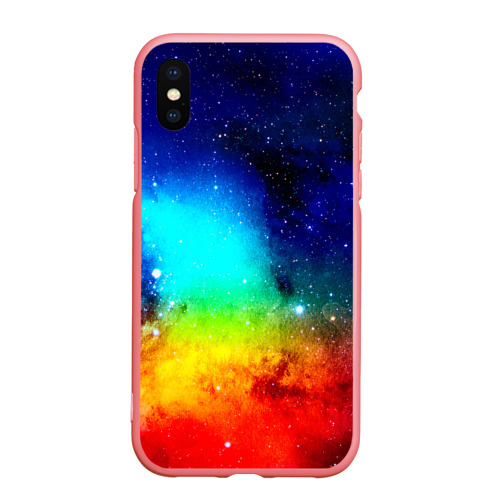 Чехол для iPhone XS Max матовый Grunge color, цвет баблгам