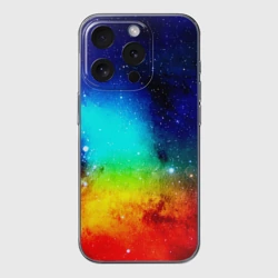 Чехол для iPhone 15 Pro Max силиконовый с защитой камеры Grunge color