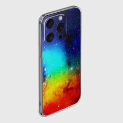 Чехол для iPhone 15 Pro силиконовый с защитой камеры Grunge color - фото 2