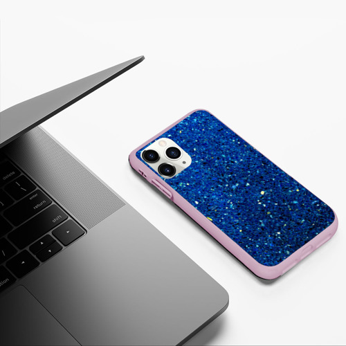 Чехол для iPhone 11 Pro матовый Blue mirror - фото 5