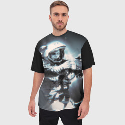 Мужская футболка oversize 3D Гагарин 5 - фото 2