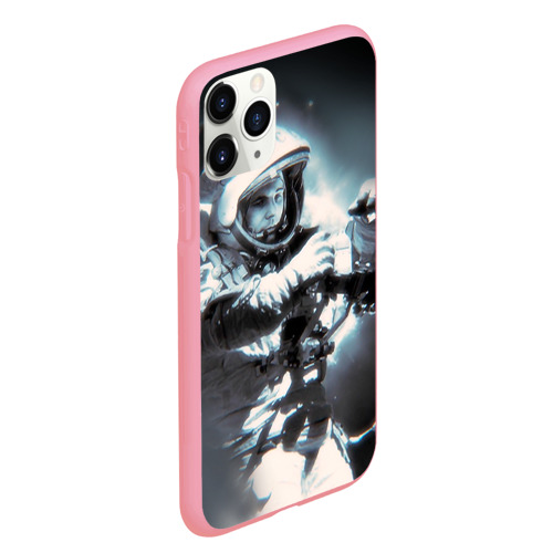 Чехол для iPhone 11 Pro Max матовый Гагарин 5, цвет баблгам - фото 3
