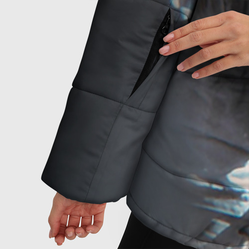 Женская зимняя куртка Oversize Гагарин 5, цвет светло-серый - фото 6